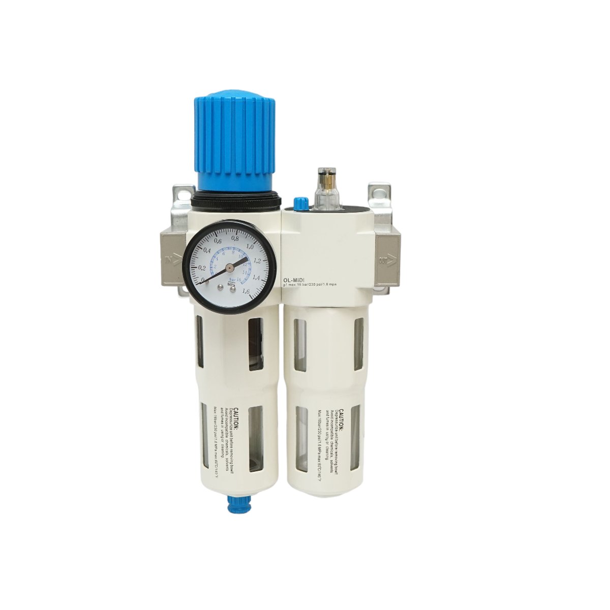 Filtru aer si ungator cu regulator de presiune max. 1.6 MPa, racord 1/2